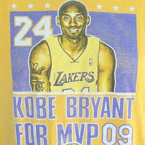 Vintage 2009 KOBE BRYANT For MVP Los Angeles Lakers T Shirt Large Adidas Tag
